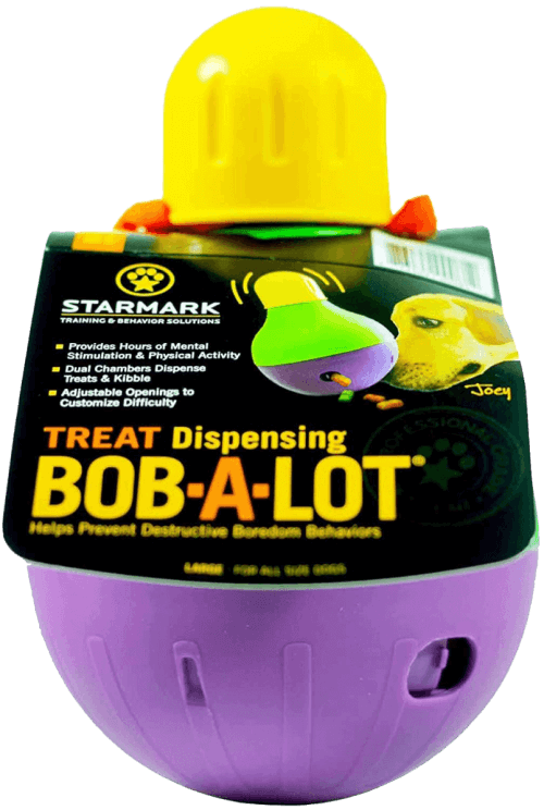 starmark bob-a-lot dog toy